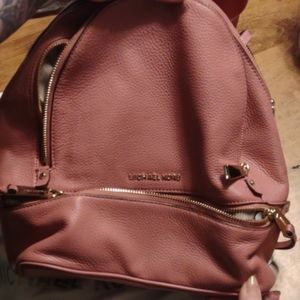 Michael Kors genuine leather backpack blush pink